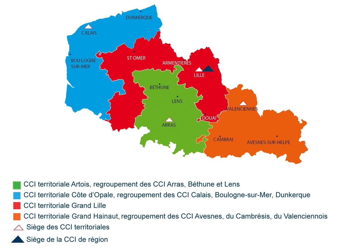 mapu Lille francúzsko región