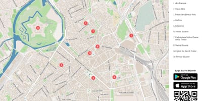 Lille turistické atrakcie mapu